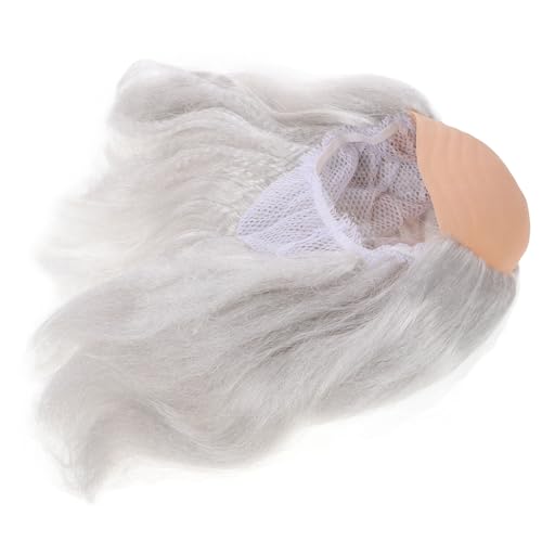 COLLBATH Halloween Cosplay Perücke für Männer Weiße Glatzenkappe mit Haar Synthetische Perücke für Alte Männer Langlebig und Bequem für Partys und Events COLLBATH Halloween Cosplay Perücke für Männer Weiße Glatzenkappe mit Haar Synthetische Perücke für Alte Männer Langlebig und Bequem für Partys und Events von COLLBATH