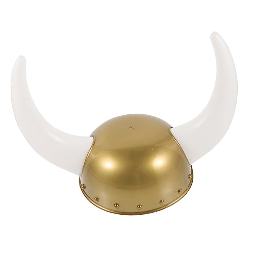 COLLBATH Wikingerhut Kostümhut Ochsenhornhut aus Kunststoff für Halloween Cosplay Bühnenauftritt Maskerade Requisite Dekohut von COLLBATH