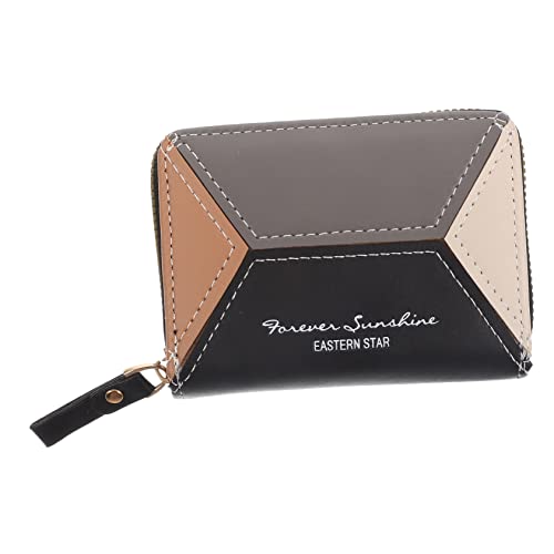 COLLBATH Kartenetui für Damen PU Kartenhalter mit Reißverschluss Tragbare Ausweistasche mit Mehreren Fächern für Kreditkarten und Id für Outdoor Aktivitäten Leicht zu Reinigen von COLLBATH