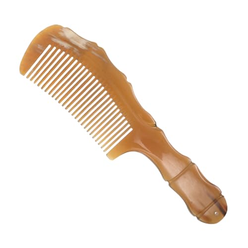 COLLBATH Kuhhornkamm Geschnitzt Für Haare Massagekamm Für Frauen Und Herren Hornkämme Haarkamm Mit Entspannungsfunktion Tragbar Für Heimgebrauch Und Unterwegs von COLLBATH