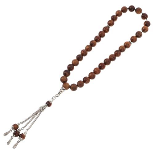 COLLBATH Holzperlen Gebetsperlenkette Islamische Rosenkranzperlen Handgefertigte Tasbih-perlen Meditation Ramadan Zubehör Für Männer Und Frauen von COLLBATH