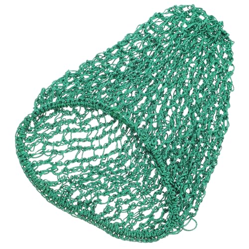 COLLBATH Handgefertigtes Grünes Gehäkeltes Haarnetz aus Baumwolle und Kunstseide Formstabiler Haarschutz für Damen und Mädchen Praktisches Haar Accessoire für Lange Lockige und Geflochtene von COLLBATH