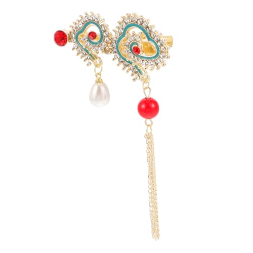 COLLBATH Hanfu Haarschmuck mit Strass und Quasten Traditioneller Barrette Haarklammer für Damen Eleganter Brautschmuck und Modisches Styling Accessoire für Vielseitige Frisuren von COLLBATH