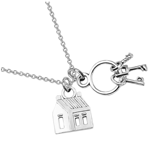 COLLBATH Haus Anhänger Halskette mit Schlüsselmotiv Pulloverkette Schmuckaccessoire für Immobilienmakler Umzugsgeschenk und Einzug Neue Zuhause COLLBATH Haus Anhänger Halskette mit Schlüsselmotiv Pulloverkette Schmuckaccessoire für Immobilienmakler Umzugsgeschenk und Einzug Neue Zuhause von COLLBATH