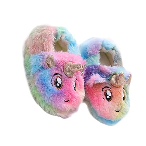 COLLBATH Hausschuhe Winter Plüsch Slipper Rutschfest Indoor Wärmend Kuschelig Unisex Mädchen Jungen Fußlänge von COLLBATH
