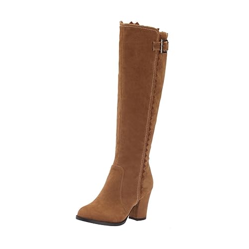 COLLBATH Herbst Winter Damen Knight Boots Schlanker Look Hoher Schaft Hoher Absatz Stilvoll Atmungsaktiv Leicht Modische Lange Stiefel Geschenkoption von COLLBATH