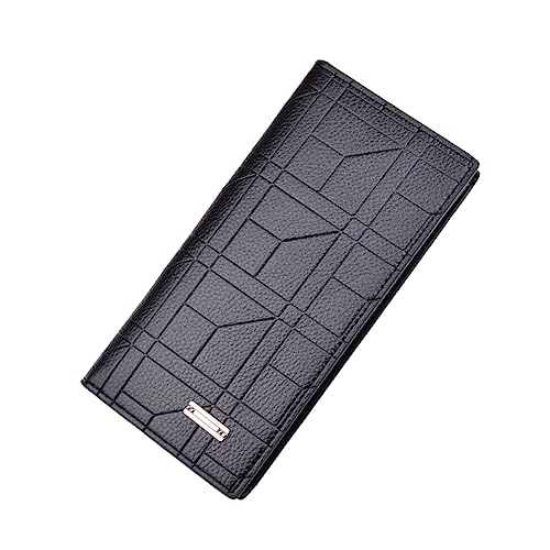 COLLBATH Herren Geldbörse Weichem Lange Brieftasche mit Praktischem Reißverschluss Kartenschlitze und Münztasche Dunkler Kaffee für Stilbewusste Männer von COLLBATH