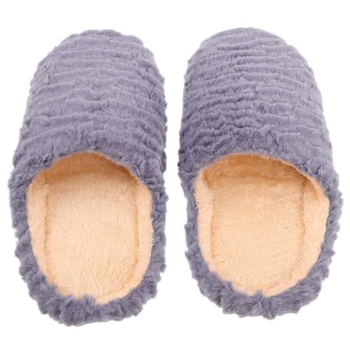 COLLBATH Herren Hausschuhe mit Rutschfester Geräuscharmer Softsohle Atmungsaktiv Warm Gefüttert Unisex Slipper für Frühling Herbst Winter von COLLBATH