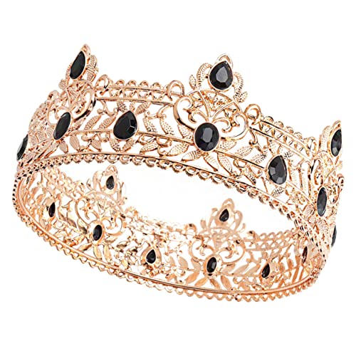 COLLBATH Männerkrone Im Retro-stil Kopfbedeckung Für Hochzeit Party Cosplay Mit Goldener Passend Für Männer Als Kostüm-accessoire von COLLBATH