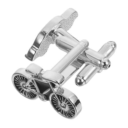 COLLBATH Herren Manschettenknöpfe aus Langlebiger Legierung mit Kreativem Auto Fahrraddesign Tropfölbeschichtet Stilvolle Schmuckknöpfe für Formelle und Freizeit Anlässe von COLLBATH