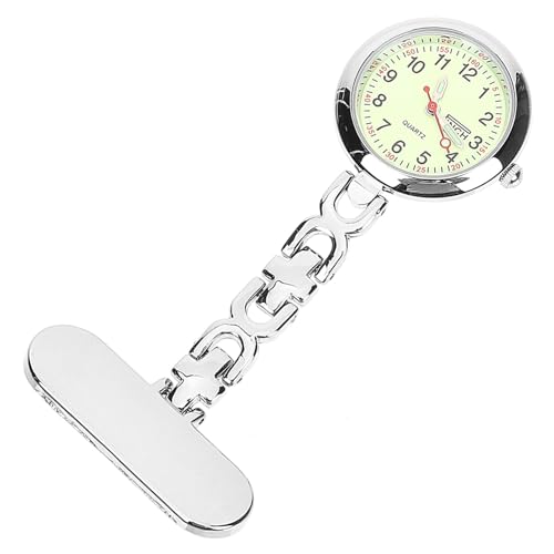 COLLBATH Herren-taschenuhr Mit Beleuchtetem Zifferblatt Clip-on-Uhr Modisch Schlicht Arzt-brustuhr Schlüsselanhänger Leuchtendes Vintage-Design von COLLBATH