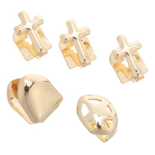 COLLBATH Hip Hop Grills mit Kreuzdesign Halloween Zahn Schmuck aus Kupfer Stylishe Bequeme Zahnkappen für Männer und Frauen Party Cosplay-zubehör Trendige Rapper Zahn-accessoires von COLLBATH