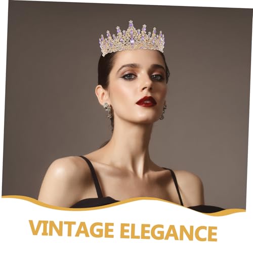 COLLBATH Hochzeit Tiara Damen Brautkrone Glänzend Leichtes Stirnband für Party Festzug Elegant Brauthaarschmuck mit Strass Schmuck Zubehör für Hochzeitskleid und Geburtstagsfeier von COLLBATH