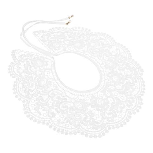 COLLBATH Falscher Damenkragen Mit Spitze Und Blumenmuster Abnehmbarer Kragen Für Bluse Und Hemd Ausgehöhltes Design von COLLBATH