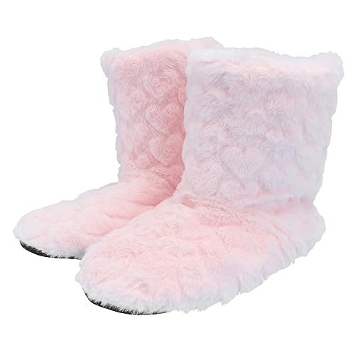 COLLBATH Indoor Rutschfeste Warme Gefütterte Tanzstiefel mit Hoher Schafthöhe für Damen Rutschfeste Sohle Atmungsaktiv und Strapazierfähig für Herbst und Winter von COLLBATH