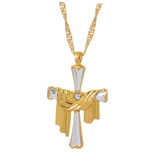 COLLBATH Jesus Charm Necklace Clavicle Chain mit Gebet Anhänger Barocke Halskette für Religiöse Anlässe für Familie Freunde Schmuck für Tag Besondere Anlässe COLLBATH Jesus Charm Necklace Clavicle Chain mit Gebet Anhänger Barocke Halskette für Religiöse Anlässe für Familie Freunde Schmuck für Tag Besondere Anlässe von COLLBATH