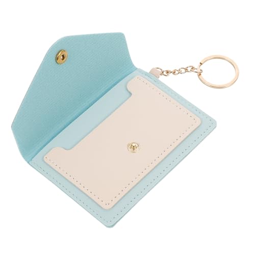 COLLBATH Kleines Leder Portemonnaie Mit Schlüsselanhänger Münzbörse Für Damen Kartenetui Zum Tragen von COLLBATH
