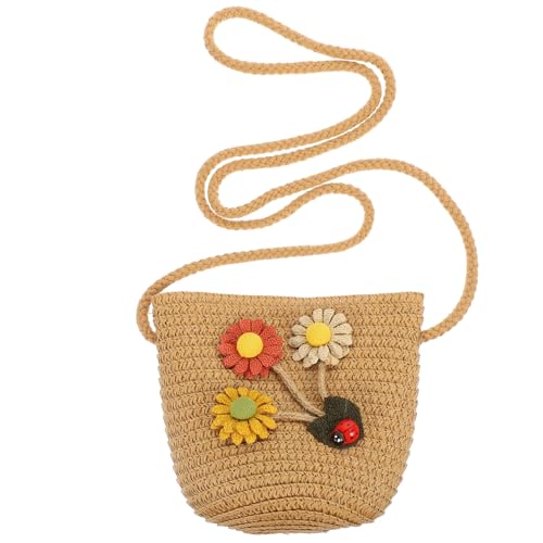 COLLBATH Strohtasche für Mädchen Umhängetasche für Jungen und Mädchen gewebte Strohtasche für den Außenbereich Cartoon-Design geeignet für Strand Camping Picknick einzelne Umhängetasche Mini-Geldbörse COLLBATH Strohtasche für Mädchen Umhängetasche für Jungen und Mädchen gewebte Strohtasche für den Außenbereich Cartoon-Design geeignet für Strand Camping Picknick einzelne Umhängetasche Mini-Geldbörse von COLLBATH