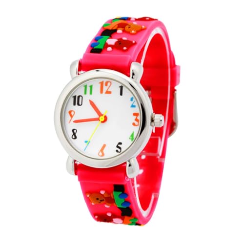 COLLBATH Kinderuhr Cartoon-Stil Armbanduhr Für Kinder Grundschule Lernen Ergonomisches Design Umweltfreundliches Material Bequem Tragen Präzise Uhrwerk Zahlen Zifferblatt von COLLBATH