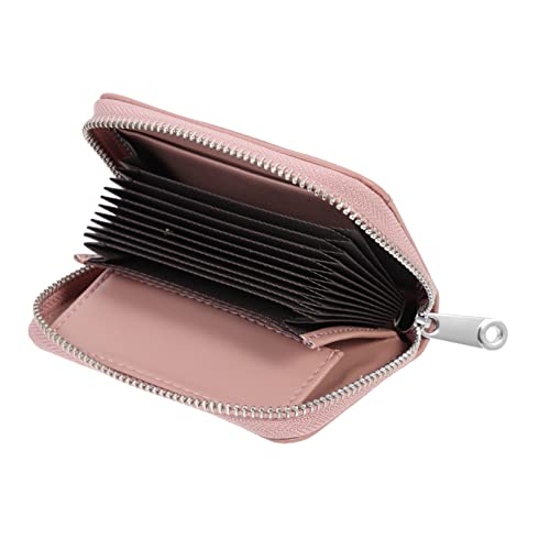 COLLBATH Kleiner Kartenhalter Aus Rindsleder Mit Reißverschluss Kartenetui Für Ausweis Münzbehälter Tragbar Für Karten Aufbewahrung von COLLBATH