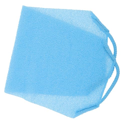 COLLBATH Körperpeelingtuch Doppelseitig mit Aufhängeschlaufe Kraftvoller Badewäscher zur Hautreinigung Geeignet für Männer und Frauen Sanftes Massage und Peeling Badetuch in Modernem Blau von COLLBATH
