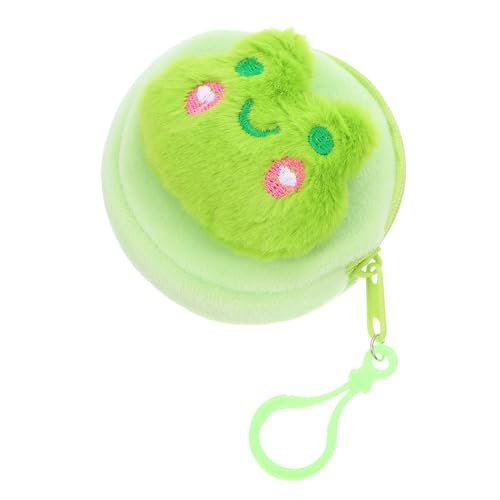 COLLBATH Frosch-münzen-geldbörse Cartoon-Design Kleine Geldbörse Plüschmaterial Multifunktionale Aufbewahrungstasche Münzbeutel Tragbar Weiche Verarbeitung von COLLBATH