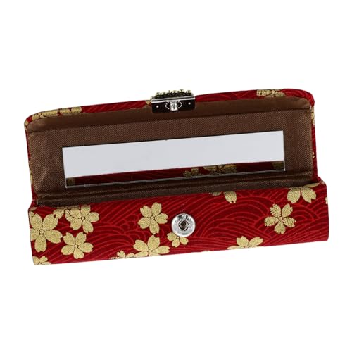 COLLBATH Kosmetik Lippenstift Aufbewahrungsbox mit Spiegel Eleganter Lippenstift Organizer für Unterwegs Feine Verarbeitung Handlich Schützt Lippenstifte im Alltag als Geschenk von COLLBATH