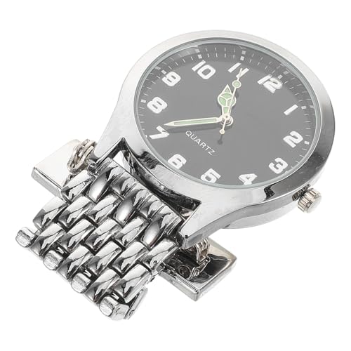 COLLBATH Taschenuhr Mit Schlüsselanhänger-Clip Leicht Lesbar Spritzwassergeschützt Für Medizinischen Gebrauch Unisex-Design Runder Clip-anhänger von COLLBATH