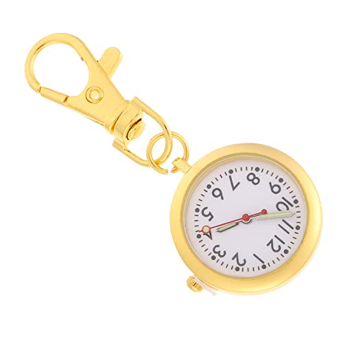 COLLBATH Schwesternuhren Hängende Taschenuhr Cliponuhr Krankenschwester Taschenuhr Für Frauen Arztuhr Mit Schlüsselanhänger Praktische Arzt Brosche Uhr von COLLBATH