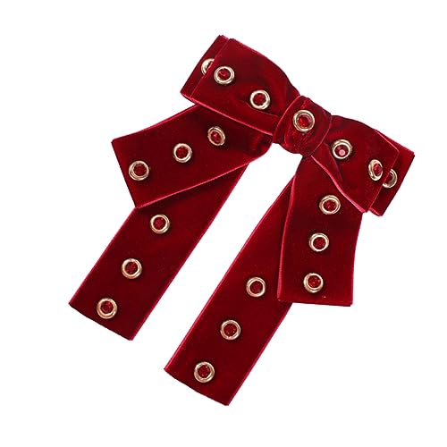 COLLBATH Kreative Haarspange Rot Automatische Pferdeschwanzhalterung Modischer Haarschmuck für Frauen für Partys Reisen Perfektes für Freundinnen von COLLBATH