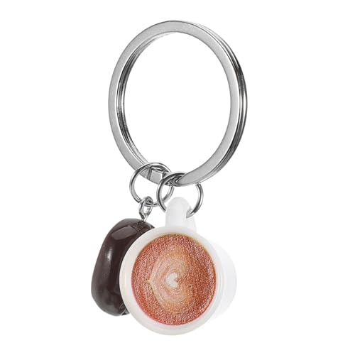 COLLBATH Schlüsselanhänger Mit Kaffeemotiv Handtaschenanhänger Schlüsselbund Kaffeebohnen-anhänger Hängender Charm Zarte Espresso-Elemente Kreative Accessoires von COLLBATH