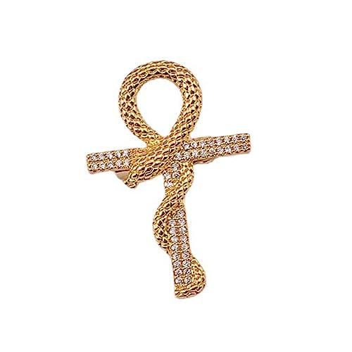 COLLBATH Kreuz Brosche Damen Brosche Broschen Für Damen Dekorative Brosche Clip Schal Brosche Dekorative Brosche Kleidung Brosche Schal Brosche Clip Pin Für Rucksäcke Zirkon von COLLBATH