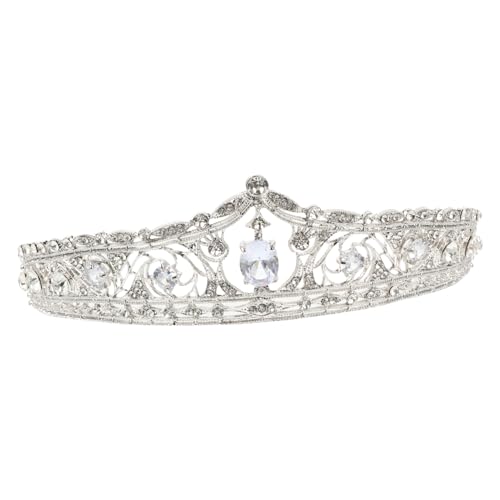 COLLBATH Hochzeit Tiara Krone Mit Strass Für Damen Geburtstag Tiara Für Frauen Einfach Und Wunderschön von COLLBATH