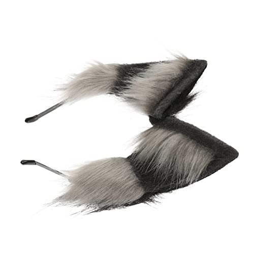COLLBATH Plüsch-haarband Mit Wolf Ohren Kreatives Stirnband Schickes Haarreifen Für Damen Party-zubehör von COLLBATH