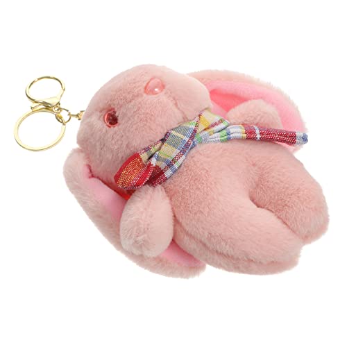 COLLBATH Kreativer Plüschhasen-schlüsselbund Als Cartoon-anhänger Für Auto Und Taschen Dekoratives Stofftierornament Mit Langlebiger Farbe Puppen-schlüsselring Für Handtaschen Und Rucksäcke von COLLBATH