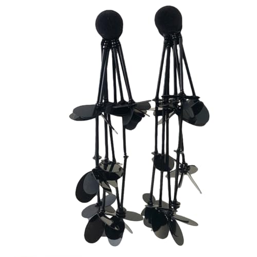COLLBATH Lange Schwarze Ohrringe für Damen mit Silbernadeln Leichte Ohrhänger Modischer Schmuck mit Quasten Design Hautfreundlich und Formbeständig COLLBATH Lange Schwarze Ohrringe für Damen mit Silbernadeln Leichte Ohrhänger Modischer Schmuck mit Quasten Design Hautfreundlich und Formbeständig von COLLBATH