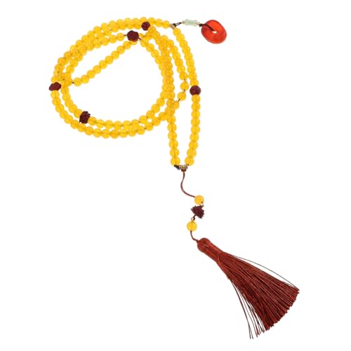 COLLBATH Langer Kettenanhänger für Tägliches Tragen Geeignet für Hanfu und Cheongsam Retro Ethnic Charm Honiggelb von COLLBATH