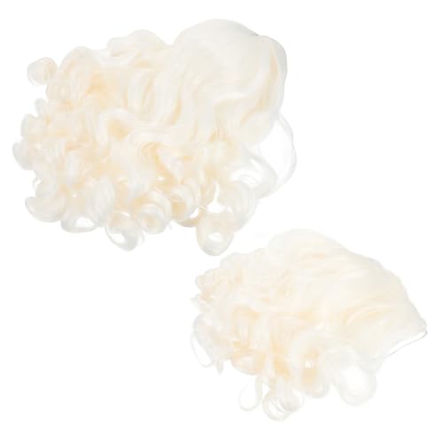 COLLBATH Langer Weihnachtsmannbart Und Perücke Satz Für Kostümpartys Und Weihnachten Cosplay Requisiten von COLLBATH