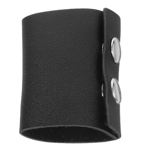 COLLBATH Leder Haargummi mit Metallknopf Langlebiger Ponytail Halter für Mädchen Einfache PU Haarbänder Schonend für Haare Vielseitig für Alltag Party Hochzeit und Zufällige Farbe von COLLBATH