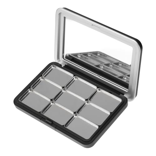 COLLBATH Leere Lidschatten Unterablage Multifunktionaler Schwarzer Lippenstift Stilvolle Platte Kompaktes Mattes Etui Modischer DIY Lidschatten Rouge Mehrere Gitter von COLLBATH