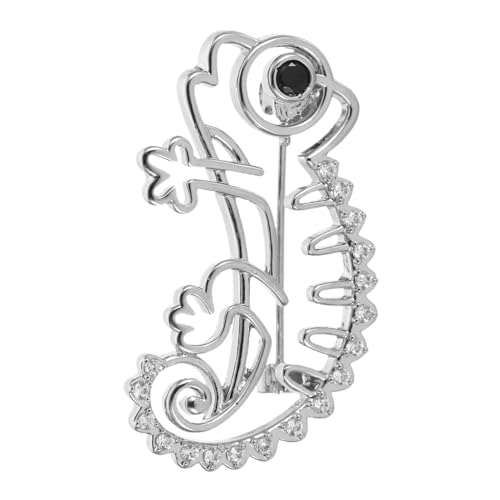COLLBATH Leichte Kupferbrosche Chameleon mit Sicherem Ansteckverschluss Modisches Tier-abzeichen Vielseitig für Damenmäntel Anzüge Rucksäcke Hüte und Freizeit Outfits Elegantes Accessoire von COLLBATH