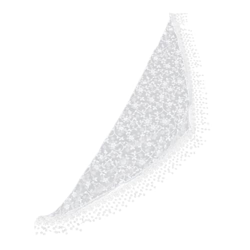 COLLBATH Leichtes Atmungsaktives Spitzen-dreieckstuch mit Floralem Muster Vielseitiges Gestricktes Haarbandana für Damen Bequemes Tragbares Kopfaccessoire für Alltag und Reisen von COLLBATH