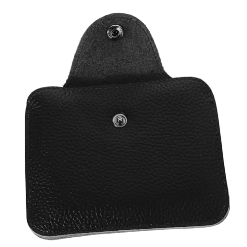 COLLBATH Leichtes Herren Münzfach Portemonnaie Tragbare Geldbörse mit Kreditkarten und Ausweisfach Robuste Echtleder Geldtasche für Alltag und Büro Kleines Portmonee Schwarz von COLLBATH