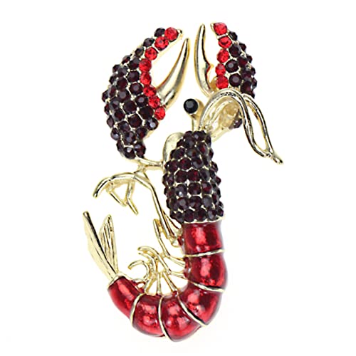 COLLBATH Lobster Brustnadel Handgefertigte Kreative Anstecknadel Legierung für Kleidung Taschen Hüte für Partys Besondere Anlässe von COLLBATH