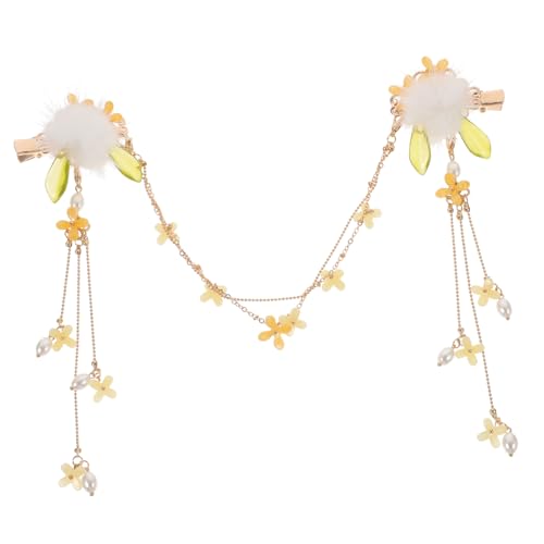 COLLBATH Mädchen Haarschmuck Hanfu Stirndekoration Haarklammer mit Quaste Retro Stil Eleganter Haarschmuck für Chinesische Kostüme und Traditionelle Kleidung von COLLBATH