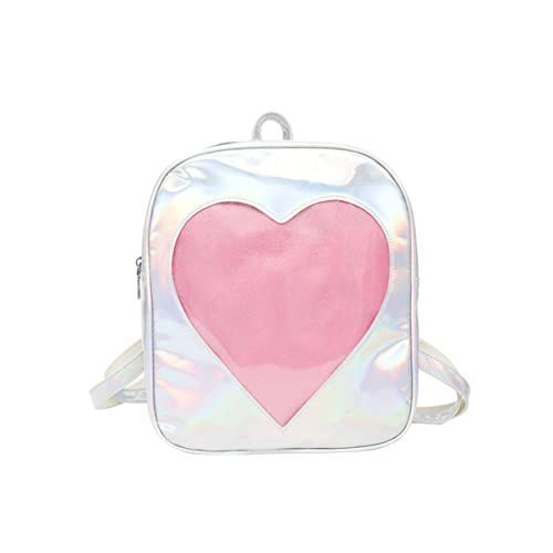 COLLBATH Rucksack Mit Herzmotiv Für Mädchen Damen Studenten Aus Strapazierfähigem Pu-Material Mit Diebstahlschutz Und Großem Stauraum von COLLBATH