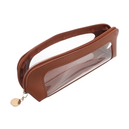 COLLBATH Make-up-Pinsel Reise-etui mit Transparentem Fach Stabiler Schutz Leichter Organizer für Kosmetikpinsel Vielseitig Handlich für Unterwegs und Schnelle Übersicht von COLLBATH