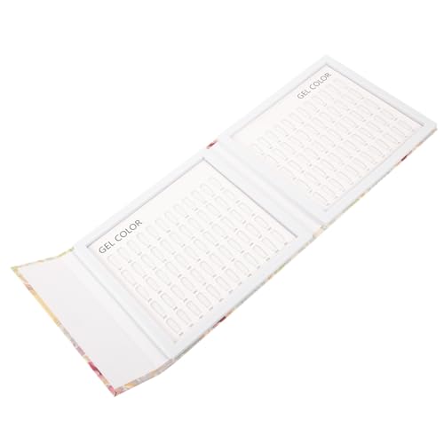 COLLBATH Maniküre Farbpalette Nagellack Musterkarte Farben Nagel Gel Farbmuster Buch Weiß für Nagelstudio DIY Nail Art Präsentation von COLLBATH