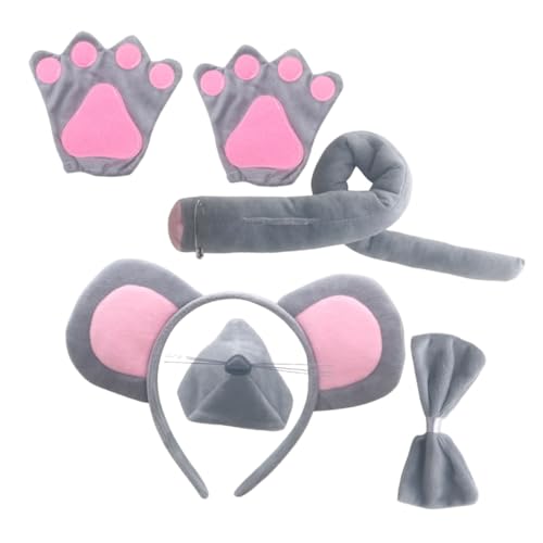COLLBATH Maus Kostüm Set Damen Mausohren Stirnband Fliege Leichtes Accessoire für Fasching Karneval Geburtstag Party Cosplay COLLBATH Maus Kostüm Set Damen Mausohren Stirnband Fliege Leichtes Accessoire für Fasching Karneval Geburtstag Party Cosplay von COLLBATH