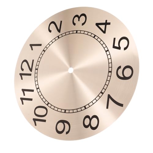 COLLBATH Metall Uhr Ziffernblatt Roségold Diy Wanduhr Ziffernblatt Ersatzteil Langlebig Robust für Uhr Reparatur und Uhrgestaltung von COLLBATH